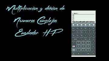 Multiplicacion y division de numeros complejos