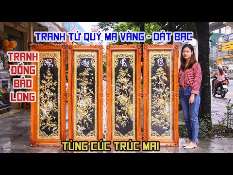 Video XEM NGAY mẫu tranh cực đẹp - Tứ Quý Tùng Cúc Trúc Mai... - youtube