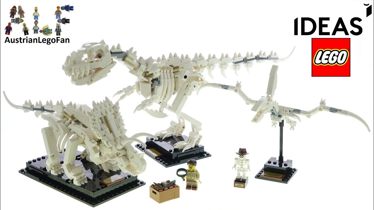 LEGO Ideas 21320 Dinosaur Fossils - Lego Speed Build Review - YouTube