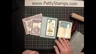How to create Waxed Paper Resist Card Backgrounds