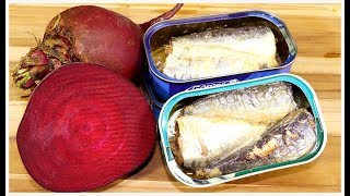 Salada de Beterraba com Sardinha – uma Delicia