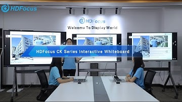 HDFocus CK Series: Ultimate Interactive Whiteboard | 20-Point Touch, Dual OS & Wireless Sharing!