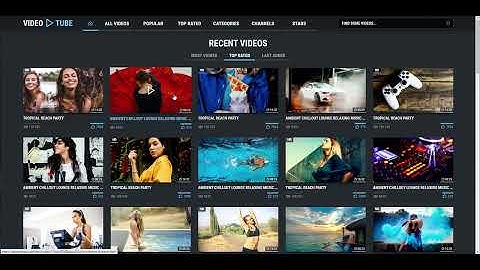 Video Website Template 12 - Color Scheme 4