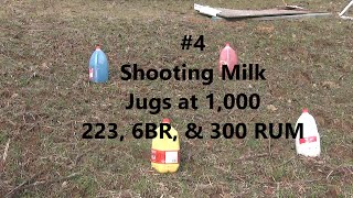 #4 1,000 Milk Jug Challenge. 223, 6 BR, & 300 RUM VS Milk Jug @1,000 Yards.