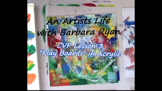Abstract Acrylic Painting Demonstration-Creative Visionary Program, Week 3