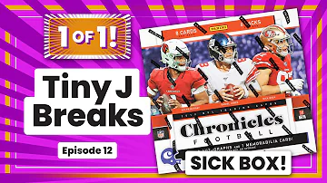 Tiny J Breaks | EP 12 | 2019 Chronicles Football Hobby Box Break | SICK BOX