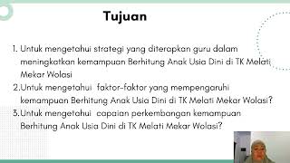 ARISANDI STRATEGI PEMBELAJARAN KARTU ANGKA UNTUK MENINGKATKAN KEMAMPUAN BERHITUNG ANAK