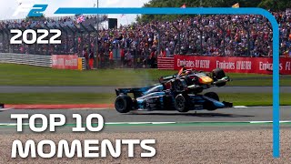 Top 10 F2 Moments | 2022 FIA Formula 2 Season