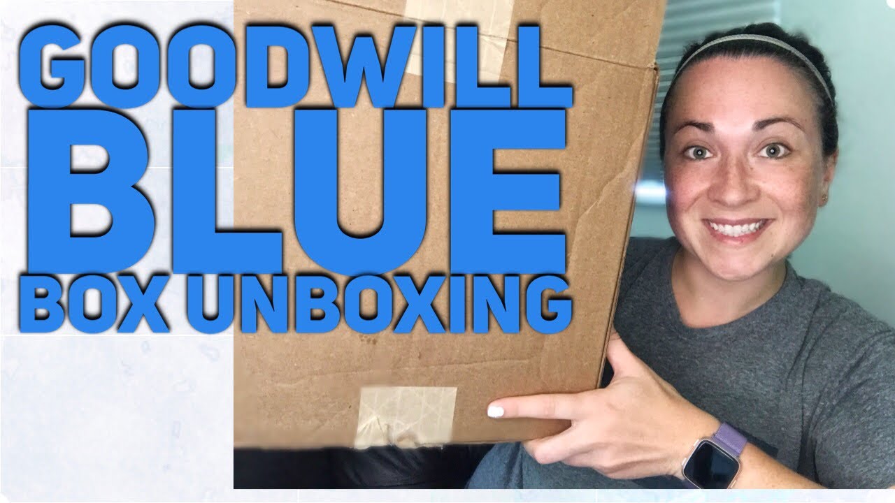 GOODWILL BLUE BOX UNBOXING & REVIEW GOODWILL OUTLET HAUL TO RESELL ON