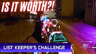 So Cod Added A Crazy Challenge Mode.. Bo7 Zombies List Keepers Challenge