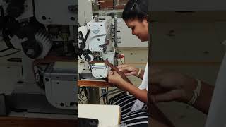 Trouser Rubber Gathering Stitching Machine 👖🩳#machine #stitching #videos #catalogue