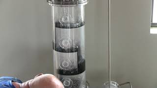 Acrylic Distillation Training Tower w/Reboiler & Roto-Meters/DTT-5 Demo Bench Top Continuous Distillation Training From Pignat Dvi 100