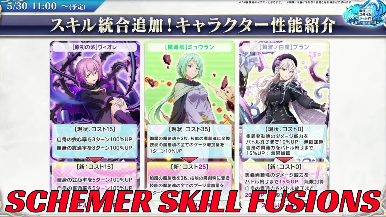SO MUCH MID! SCHEMER META SKILL FUSIONS AND EXU UPGRADES! (Slime: Isekai Memories)