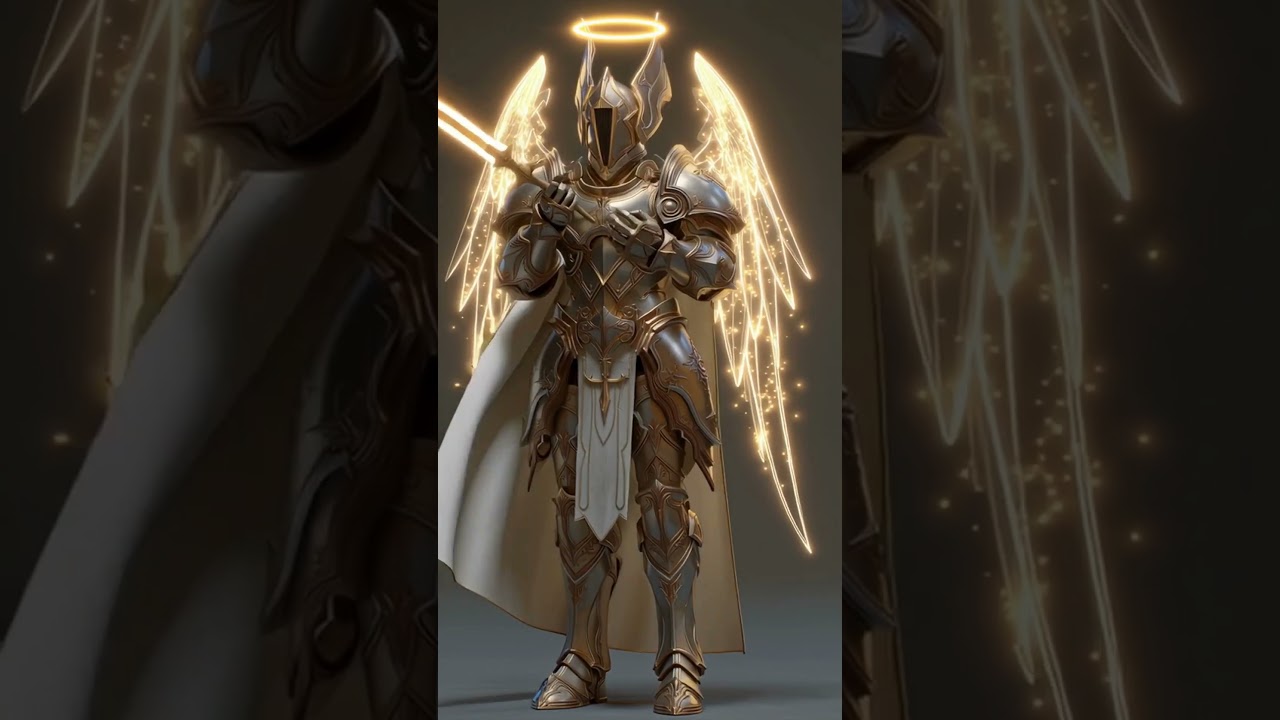Angelic Knight Character Showcase | Winged Warrior Fantasy Design 