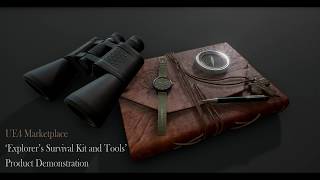 Explorers Survival Kit and Tools with Working Compass and Watch - Demonstration