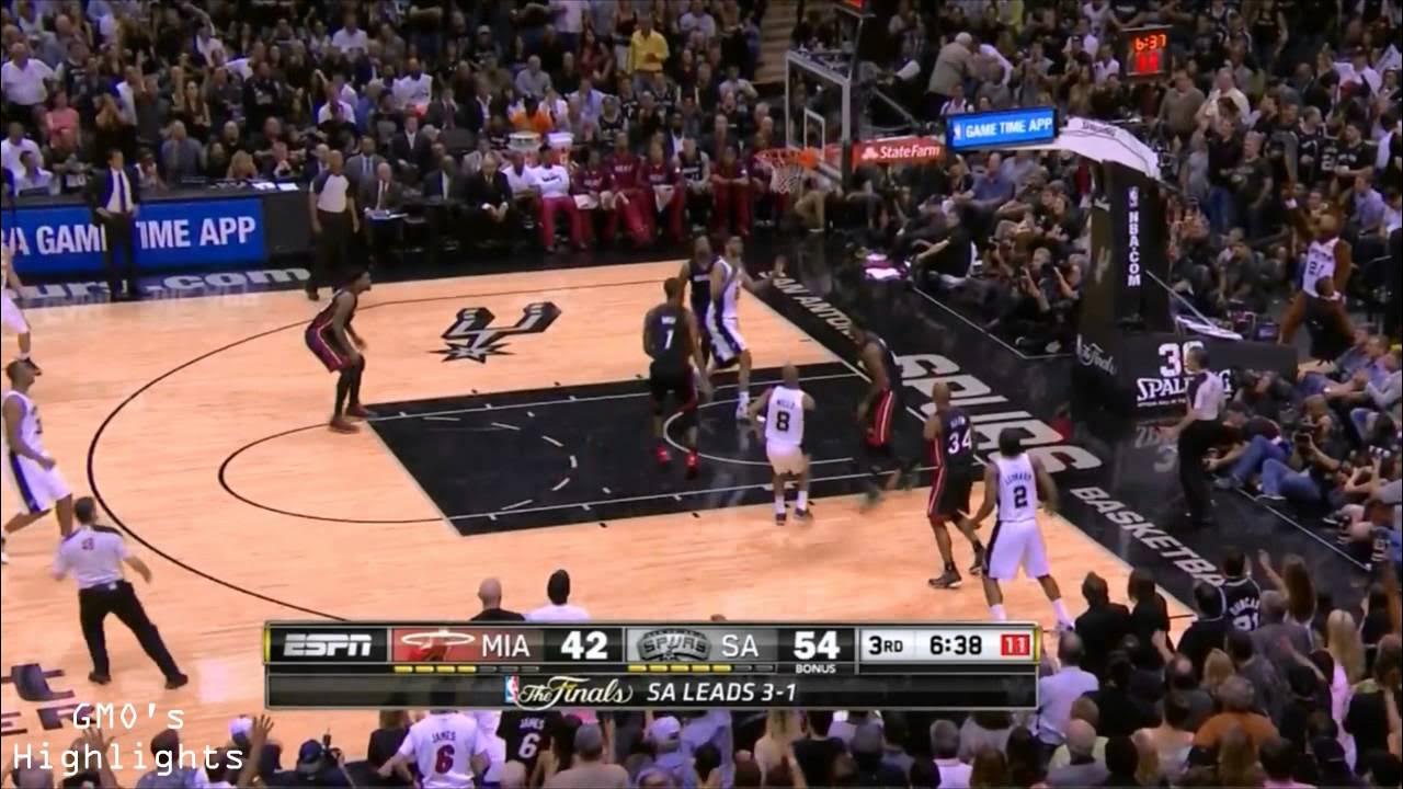 Heat Vs Spurs Game 5 2014 Highlights Heat vs Spurs: Game 5 Full Game Highlights 2014 NBA Finals - Kawhi