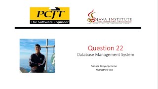 DBMS Question 22 | Database Management System | Java Institute