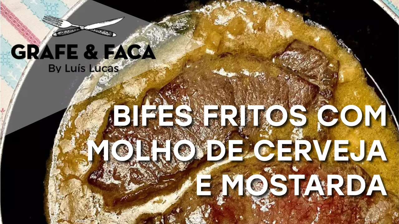 Bifes Fritos com Molho de Cerveja e Mostarda - Receita Saborosa e Fácil