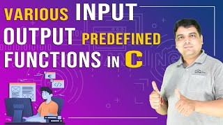 Various Input Output Predefined Functions in C |  C Language Tutorial  ( Part- 8 )