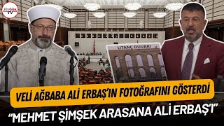 Veli Ağbaba Ali Erbaş'ın fotoğraflarını gösterdi: 'Mehmet Şimşek arasana Ali Erbaş'ı'