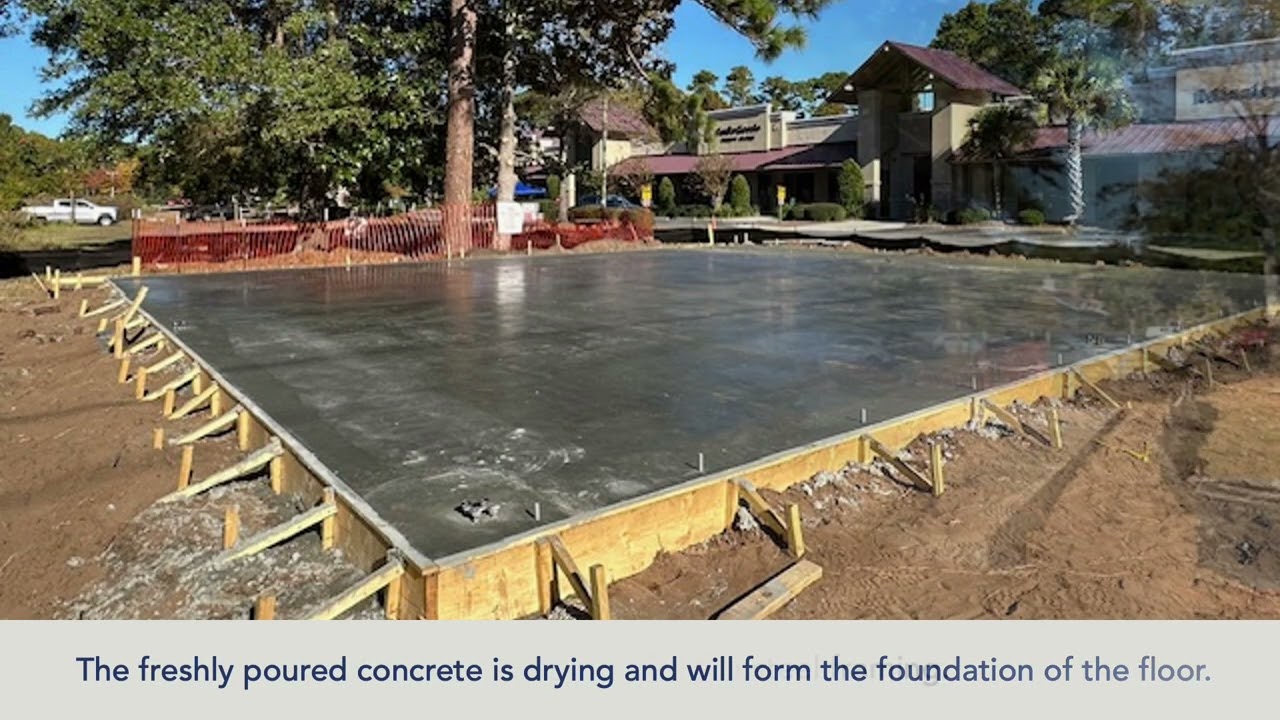 Construction on God's Goods Thrift Store's new storage building