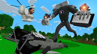 PROJECTOR MAN vs TV MAN TITAN in Minecraft - Skibid Toilet Gameplay - Animation