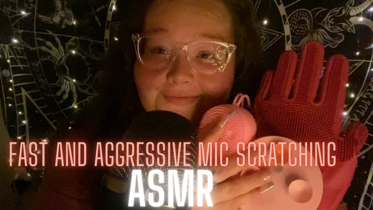 ASMR | FAST AND AGGRESSIVE MIC SCRATCHING & MIC TRIGGERS - YouTube
