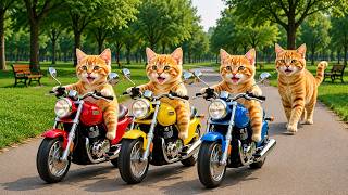 Mama Cat Trims Fur on the Farm and Makes Tiger Hat For Kittens At Home🐾🎩🐯