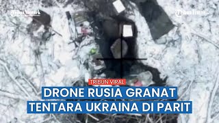 Quadrocopter LPR Lempar Granat ke Parit Pasukan Ukraina