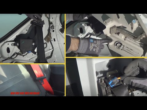 How to RETROFIT Peugeot front & rear SEAT belt? NEW seat belt COLOR !!!