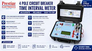 CIRCUIT BREAKER TIME INTERVAL METER 4 POLE TIM-10-P-B  | PRESTIGE ELECTRONICS | BATTERY OPERATED