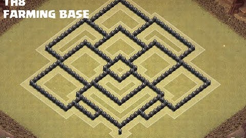 Clash of Clans (COC) TH8 HYBRID BASE | DARK ELIXIR FARMING BASE