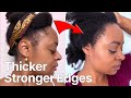 How I GREW MY THIN DAMAGED EDGES BACK  Fast *7 Weeks Growth*