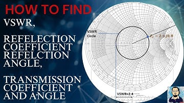 How to plot Impedance on Smith Chart and Find Reflection Coefficient/angel, SWR, transmission Coeff