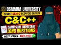 C & C++ | Degree Sem-2 Bcom computers C & C++ damn sure important long questions |💯Full marks