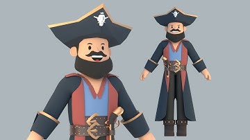 Minimal Cartoon Character Low-poly 3D model #roblox #3dgamedevelopment #3dcharacter #shorts