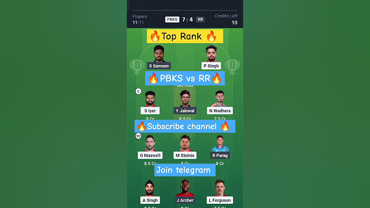 Punjab vs Rajasthan Dream11 | PBKS vs RR Dream11 Prediction | PBKS vs RR Dream11 Team Of Today Match