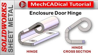Enclosure Door Hinge In SolidWorks Sheet Metal