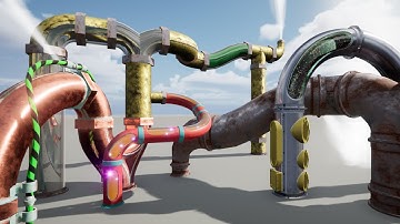 Steam Pipes - UE4 Asset Kit Demo Video