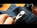 How To Remove Jeans Buttons