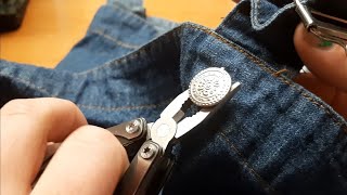 How To Remove Jeans Buttons