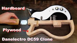 GUITAR BUILD DIY Danelectro DC59 Plywood w/ basic tools for about $100 #guitar #guitarbuild