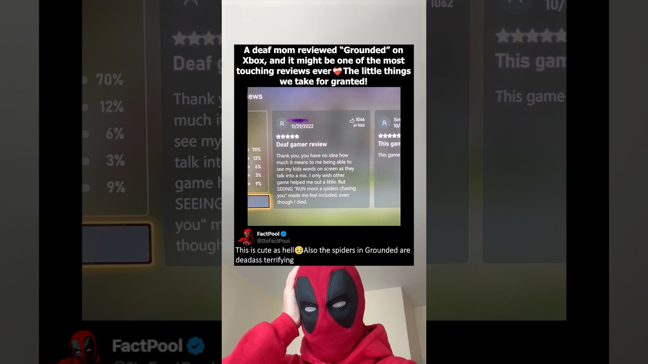 Deaf mom reviewed “Grounded” on Xbox