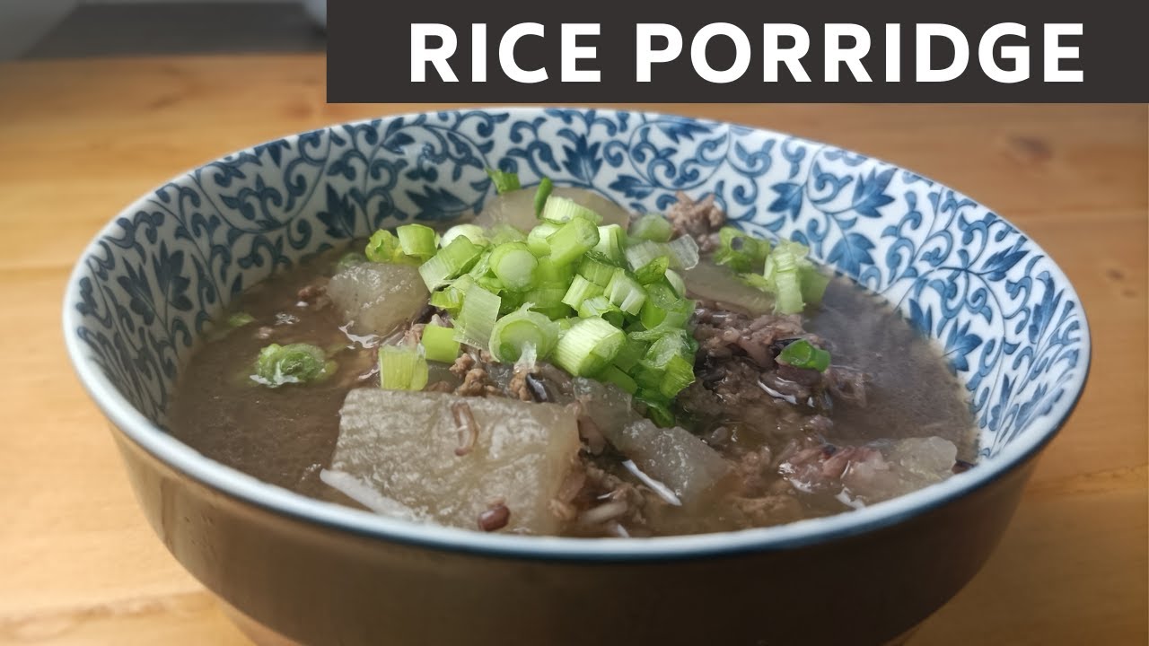 Homemade Winter Melon Rice Porridge Recipe YouTube