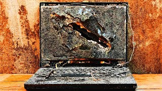 Restoration super broken old LENOVO laptop | Restored computer assemblies destroyed 10 years ago