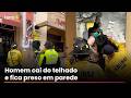 Homem passa 10 horas preso em parede até ser resgatado por policiais