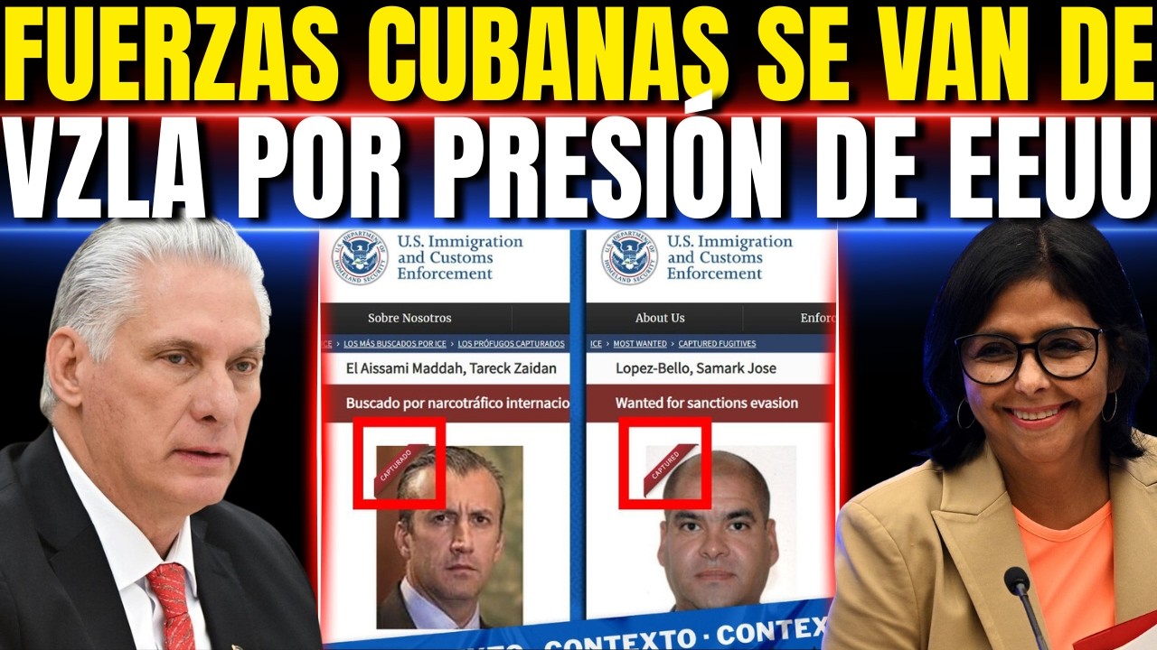 🚨CUBANOS SE VAN DE VENEZUELA, PERO LAS CABEZAS DEL RÉGIMEN PODRÍAN SER ENTREGADAS.