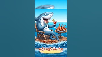 Cá mập ngồi ăn tôm #shark #shorts #ai #chatgpt #hinhanh