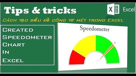Vẽ biểu đồ Speedometer (How to do create Speedometer Chart in Excel) | Excel Chart Tips