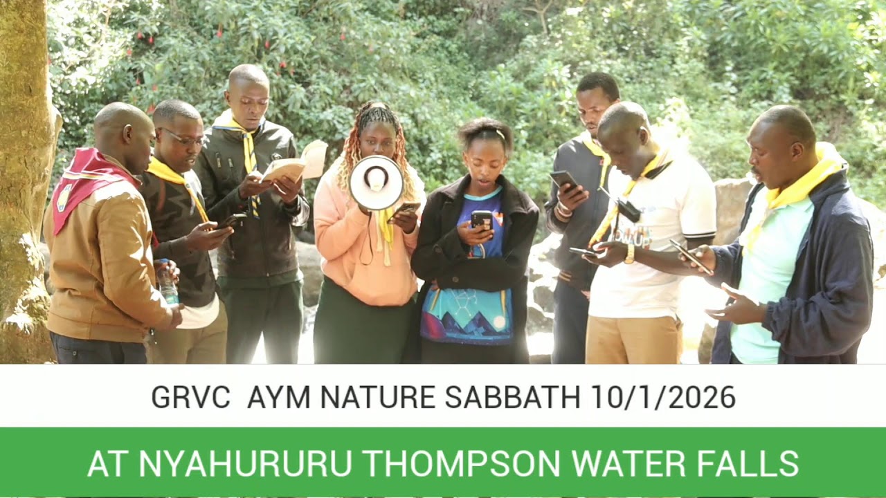 GRVC AYM LEADERSHIP  SABBATH AT NYAHURURU WATER FALLS
